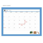 Monthly calendar - 2023 A4 Large Dated Monthly Planner Scheduler
