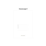 Personal page - 2023 Keep The Memory Hardcover Dated Weekly Diary