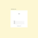 Personal data - 2023 Square Your Dated Weekly Diary Planner