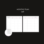 Monthly plan - Composition Snap Square Undated Weekly Diary