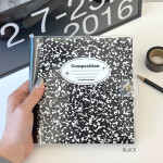 Black - Composition Snap Square Undated Weekly Diary