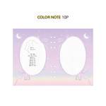 Color note - Retro 6-Ring A5 Zippered Dateless Diary