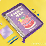 Melting cake - Retro 6-Ring A5 Zippered Dateless Diary