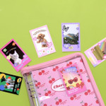 Front pocket - Retro 6-Ring A5 Zippered Dateless Diary