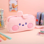BT21 Minini Cooky Plush Double Pockets Zipper Pen Pouch