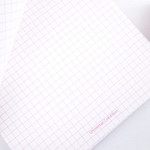 Grid Paper - Universal Condition Twin Wire A5 Pink Grid Notebook