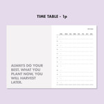 time table - Ardium Perfect Study Club Dateless Daily Planner Ver2