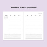 monthly plan - Ardium Perfect Study Club Dateless Daily Planner Ver2