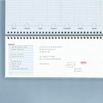 Example of use - Iconic Flow Dateless Weekly Desk Planner Scheduler