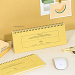 01 butter yellow - Iconic Flow Dateless Weekly Desk Planner Scheduler