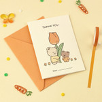 Tulip - Busisi Bear Message Card and Envelope Set