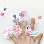 Usage example of NACOO Aurora Paper Deco Sticker Pack