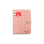 Minini Tata Leather Patch Passport Holder Cover