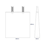 Size of BT21 Minini Pattern Cooky Shoulder Tote Bag