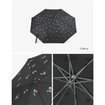 Cherry - Pattern Automatic Three Folding Umbrella