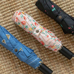 Dailylike Pattern Automatic Three Folding Umbrella