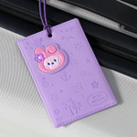 BT21 Cooky Leather Patch Luggage Name Tag
