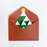Red envelope - Nostingker Christmas Forest Tri-Fold Card Envelope Set