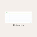 Lined memo - Paperian Flat Small Notepad Scheduler