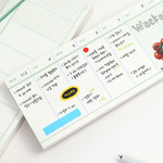 Weekly plan - Paperian Flat Small Notepad Scheduler