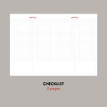 Checklist - Iconic 2024 Record On B6 Dated Weekly Diary Planner