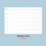 project plan - Iconic 2024 Record On B6 Dated Weekly Diary Planner