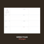 weekly plan - Iconic 2024 Record On B6 Dated Weekly Diary Planner