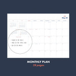 Monthly plan - Iconic 2024 Record On B6 Dated Weekly Diary Planner