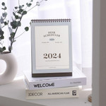 Iconic 2024 Standing Flip Monthly Desk Calendar