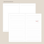 free note - Indigo 2024 Official Slim Dated Monthly Planner Scheduler