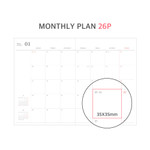 monthly plan - O-check 2024 Mon Journal A5 Dated Weekly Diary Planner