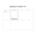 Weekly plan - O-check 2024 Mon Journal A5 Dated Weekly Diary Planner