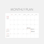 monthly plan - Indigo 2024 Prism Leather B6 Dated Weekly Diary Planner