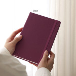 wine - Indigo 2024 Prism Leather B6 Dated Weekly Diary Planner