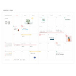 Monthly plan - Ardium 2024 Daily Life A5 Dated Weekly Planner Diary