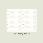 2024 Yearly plan - 2024 Simple B6 Hardcover Dated Weekly Planner