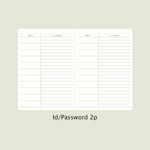 ID/Password - 2024 Simple A5 Hardcover Dated Weekly Planner