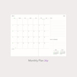 Monthly plan - 2024 A'round Large Dated Weekly Planner Agenda