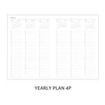 yearly plan - O-check 2024 Unique Mood A4 Dated Monthly Planner Scheduler