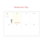 Weekly plan - O-check 2024 Les Beaux Jours Pocket Dated Weekly Diary Planner