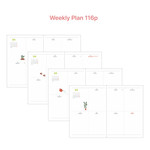 Weekly plan - O-check 2024 Les Beaux Jours Pocket Dated Weekly Diary Planner