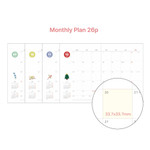 monthly plan - O-check 2024 Les Beaux Jours Pocket Dated Weekly Diary Planner