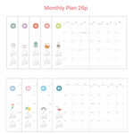 monthly plan - O-check 2024 Les Beaux Jours Pocket Dated Weekly Diary Planner