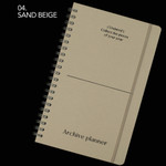 Sand beige - Archive Spiral Undated Weekly Planner V2