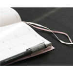 two ribbon bookmark and pen holder - Iconic 2024 Simple A5 Medium Dated Weekly Planner