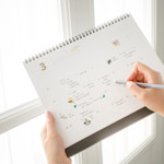 Usage example - 2024 Simple Large Standing Flip Desk Calendar
