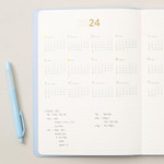 Yearly plan - 2024 Notable Memory Slim B5 Dated Monthly Planner Agenda