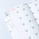 Monthly plan - 2024 Popo B6 Dated Weekly Planner Diary