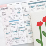 Usage example - 2024 Popo B6 Dated Weekly Planner Diary