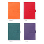Orange, Red, Mint blue, Violet - 2024 Travelers Dated Daily Diary Journal